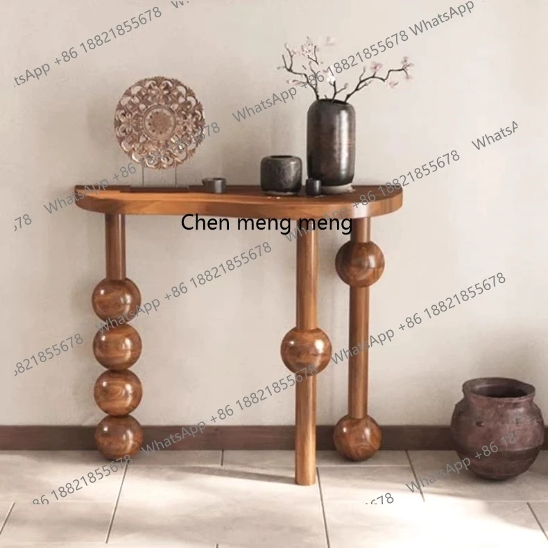 

Simple solid wood entrance table, living room wall decorative cabinet, antique foyer, living room side cabinet