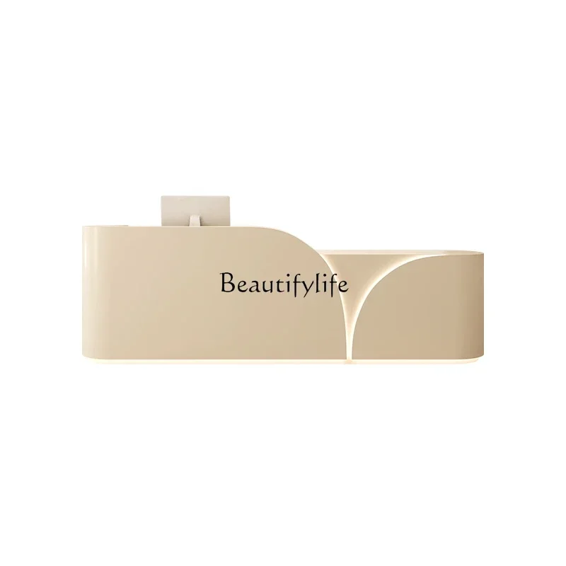 

FG28Cream wind cash register counter simple modern paint beauty salon reception desk