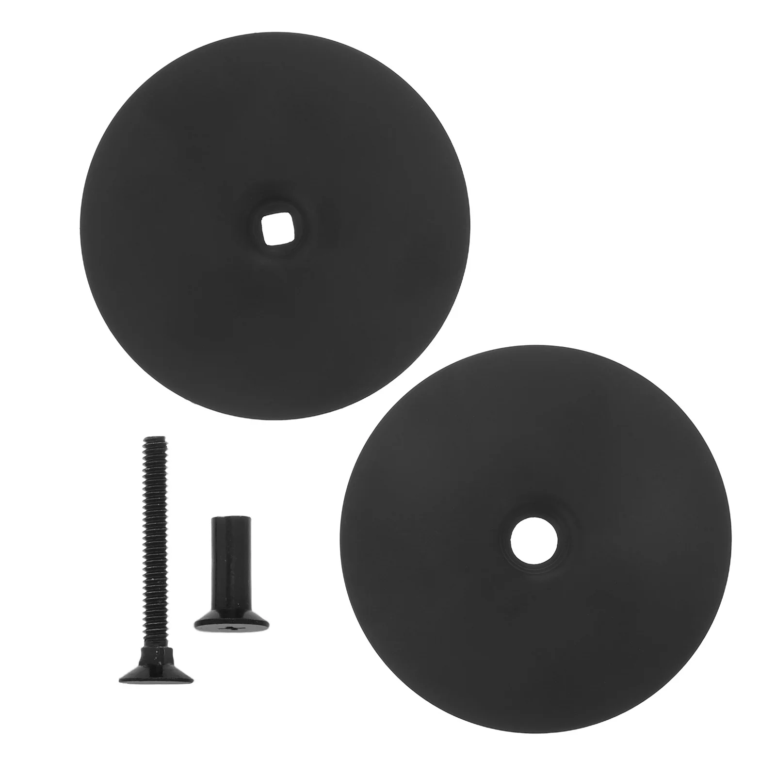 

1Set Stainless Steel Door Hole Cover Plate 2.6 Deadbolt Cover Plate for Home Entry Door Lock Hole Filler Security