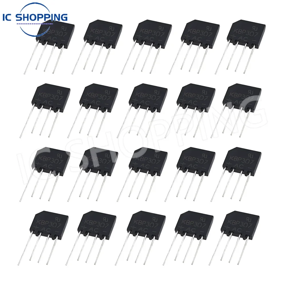 20PCS Diode Bridge Rectifier KBP210 KBP307 KBP310 KBP410 KBP610 Power Diode Electronica Componentes