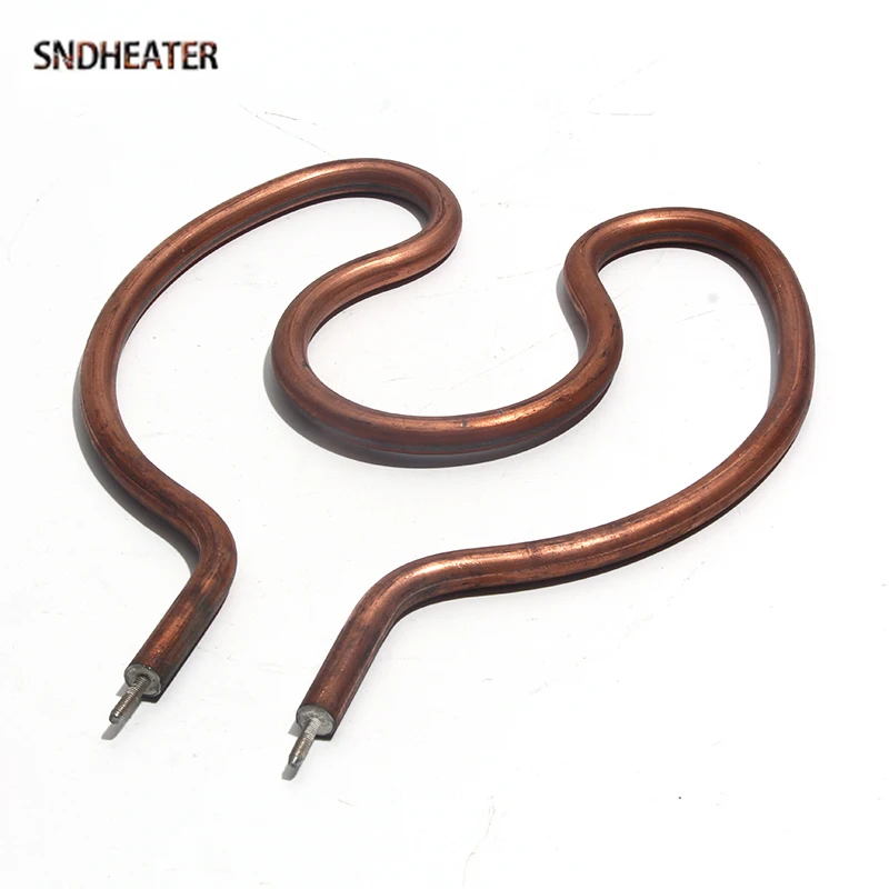 SNDHEATER 1500W 220V Copper Horseshoe Shape Heating Element 8mm Tube High Temperature Resistance Heated Boiler 19*16MM 23*20MM