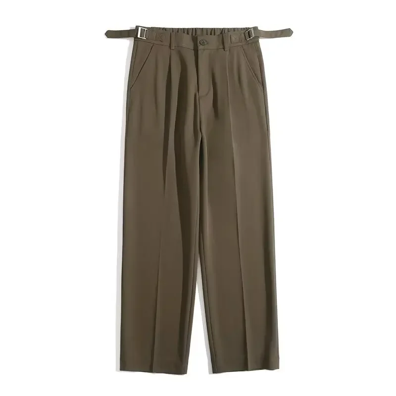 

Italian Naples Suit Pants For Men Korean Fashion Men's Business Casual Loose Straight Leg Pants Elegant Social Men Clothing Y2k