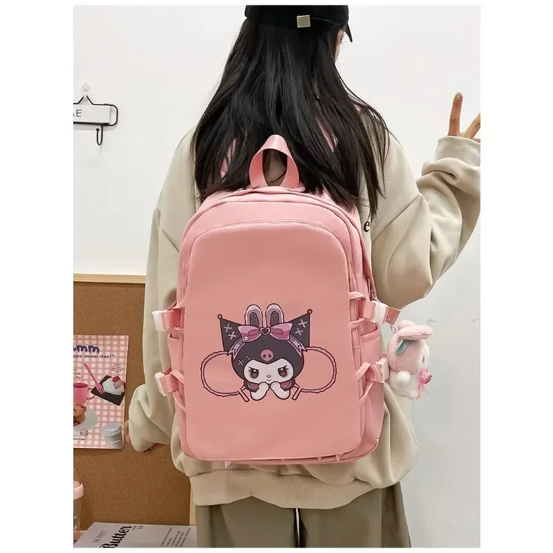 Sanrio My Melody Cinnamoroll Backpack Kawaii Girl Heart Large Capacity Light Lovely Female Junior High School Student Kuromi Bag