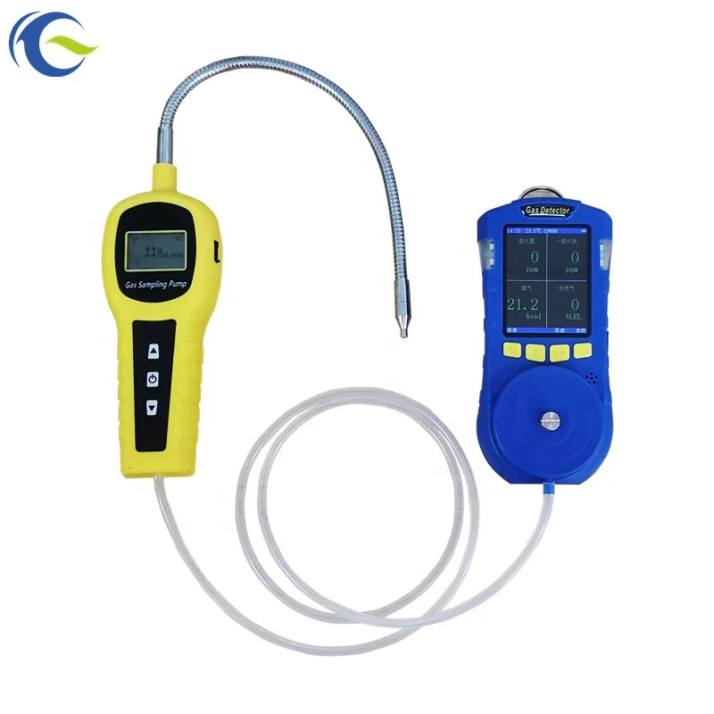 Portable co2 meter with external gas sampling pump multi CO2 O2 analyzer