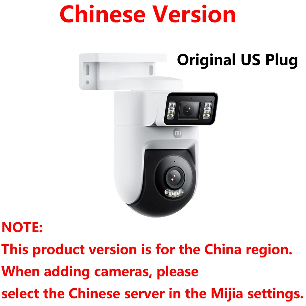 Nouveau Xiaomi caméra extérieure 4 double objectif 5MP 3K HD double vue surveillance panoramique gro