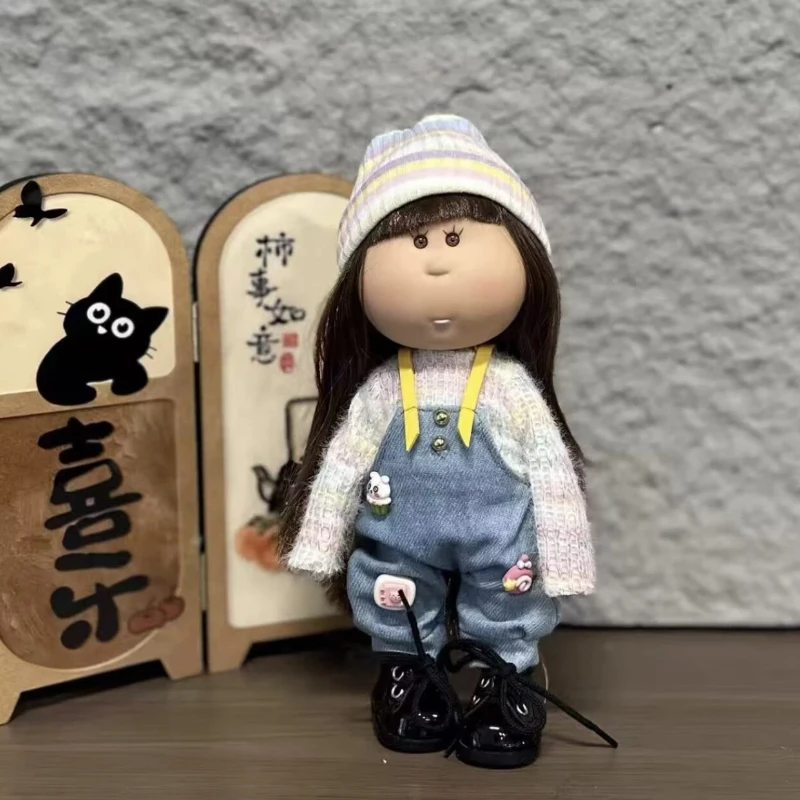 

24Cm Spanish Mia Potato Doll Clothes Set Fashion Dress Up Outfit With Hat Sweatshirt Shorts Crossbody Bag Shoes For Stuffed Doll
