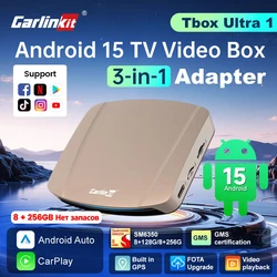 128GB Carlinkit Ultra1 Android 15 Wireless Adapter Android Auto Ai Box For Car Radio Support Spotify Netflix Youtube 8Core WIFI6