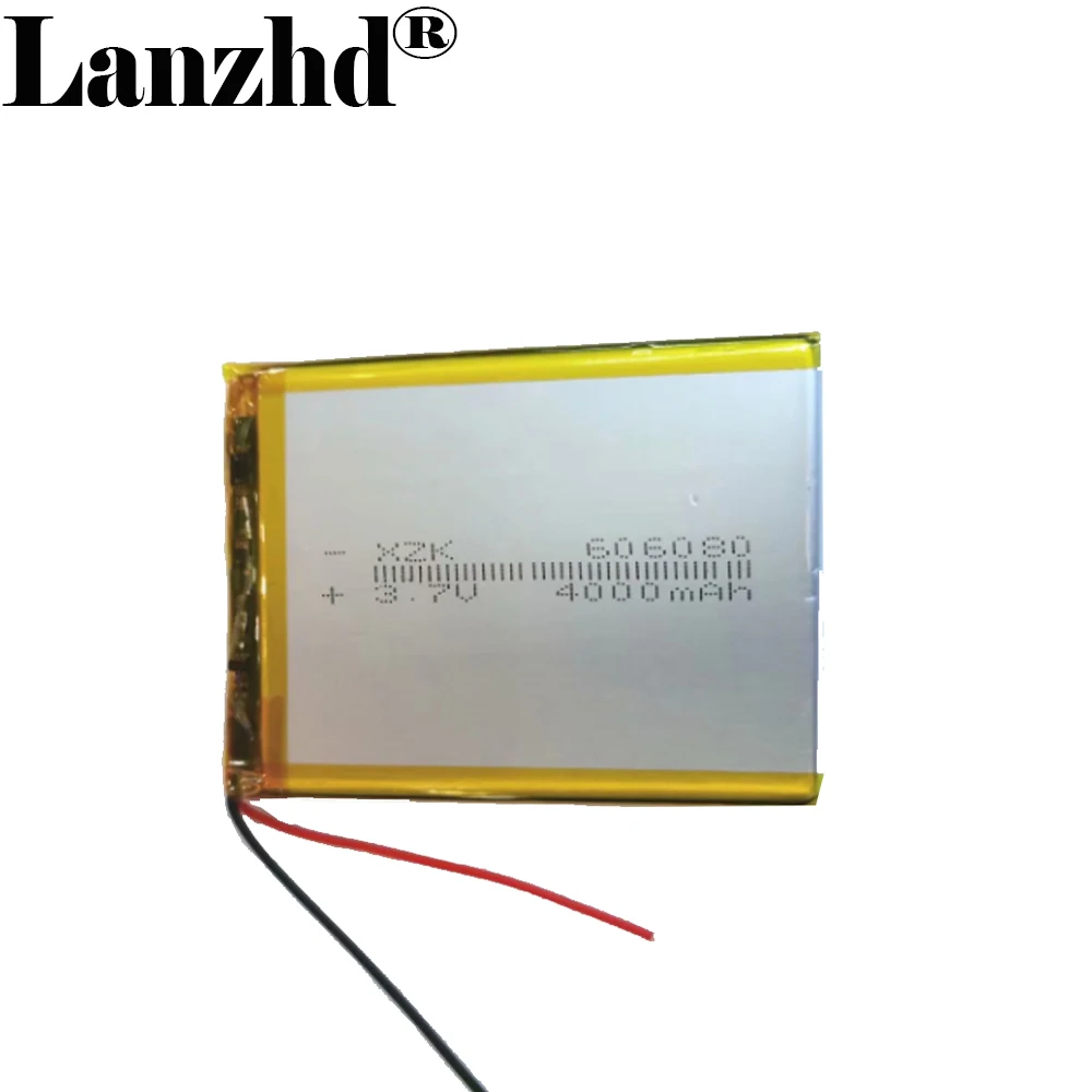 1-12PCS Li ion batteries 3.7V 4000mAh lithium-ion Li polymer battery For mobile power charge treasure tablet pc BANK GPS 606080