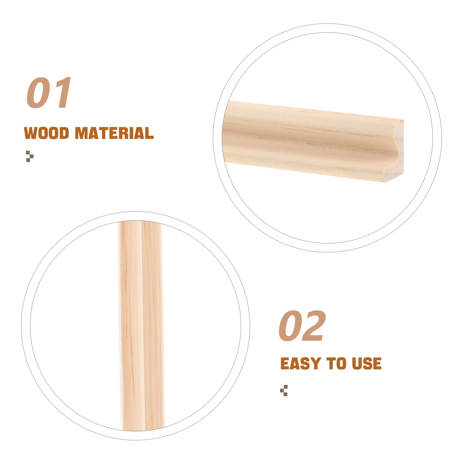 4Pcs Unfinished Wooden Domino Trays 36Cm Single Row Tile Holders for Board Games Mahjong Mexican Train Game Racks