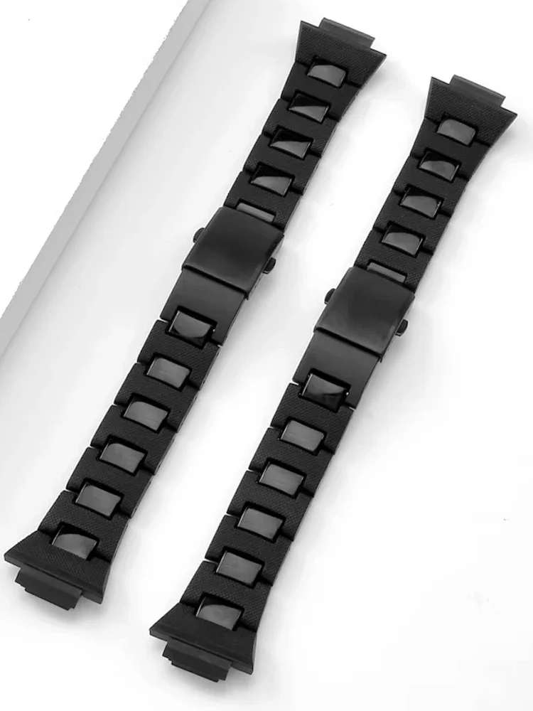 For Casio Convex Interface Plastic Steel Replace Watch Band Dw5600/Dw6900/Gwm5610ga2100m Anti-Rust Outdoor Durable Accessories