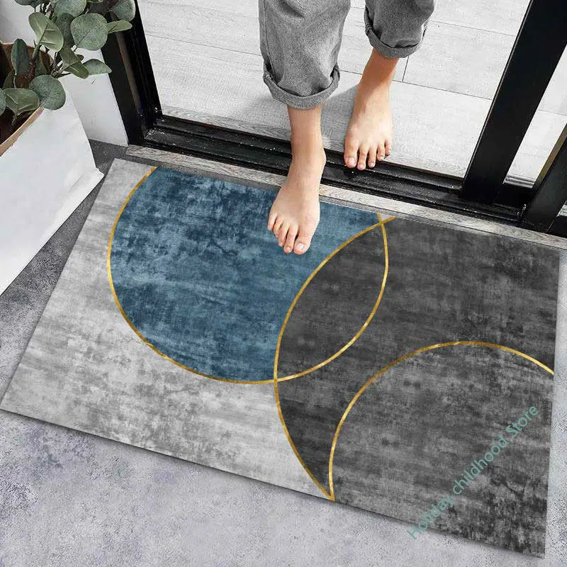 Anti-slip Entrance Door Mat Modern Super Absorbent Bathroom Home Floor Carpet Mat Hallway Floor Carpet Entrance