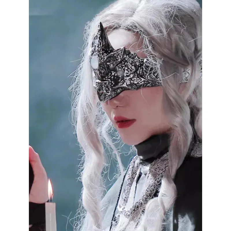 

DARK SOULS III series Fire Keeper Cosplay Eyewear Face Masquerist Crown Mask Halloween Carnival Party Masks For Womenx;3,v'6.f;9