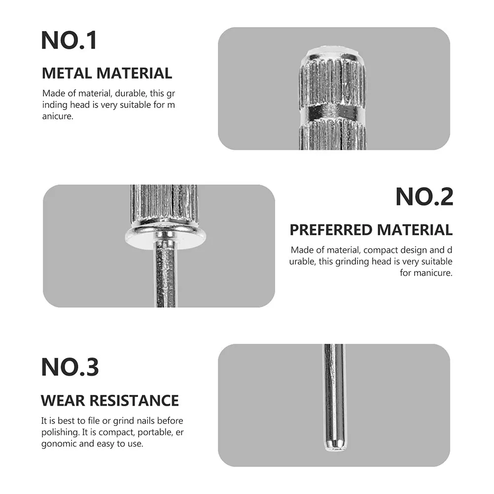 Set di 12 Punte per Lucidatura Unghie, Accessori Premium per Trapano Elettrico, Set Efficiente per Manicure e Levigatura