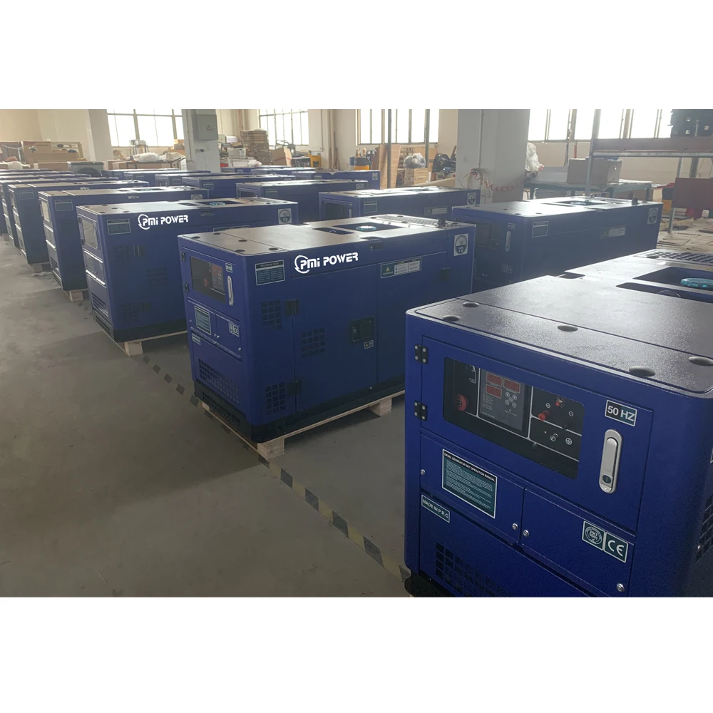 10kW Auto Start Open Type 12kVA Air Cooled One/Three Phase Open/Silent Type Portable  Diesel Generators