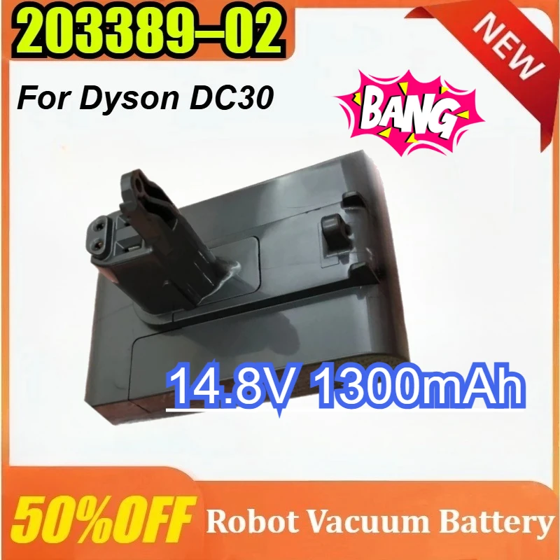 

203389–02 14.8V 1300mAh for Dyson DC30 with fixing screw hole vacuum cleaner battery