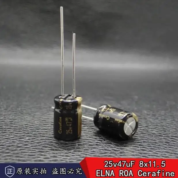 

30pcs/lot Japanese original ELNA ROA Cerafine 25v 47uF imported audio electrolytic capacitor 8x11.5mm free shipping