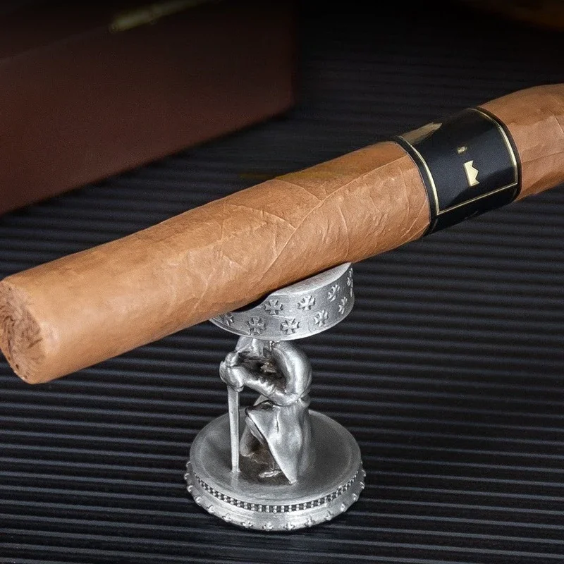 

Подставка для сигар в стиле ретро — сверхпрочный металлический поднос для сигар с нескользящим дном (подарок для курильщиков)