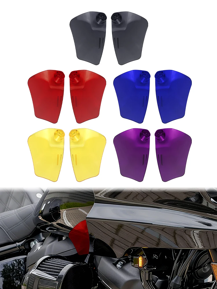 Cache de phare de moto, carénage de phare, déflecteur d'air, aile latérale, pare-brise pour Harley Softail Low Rider ST FXLRST 2022 et plus tard