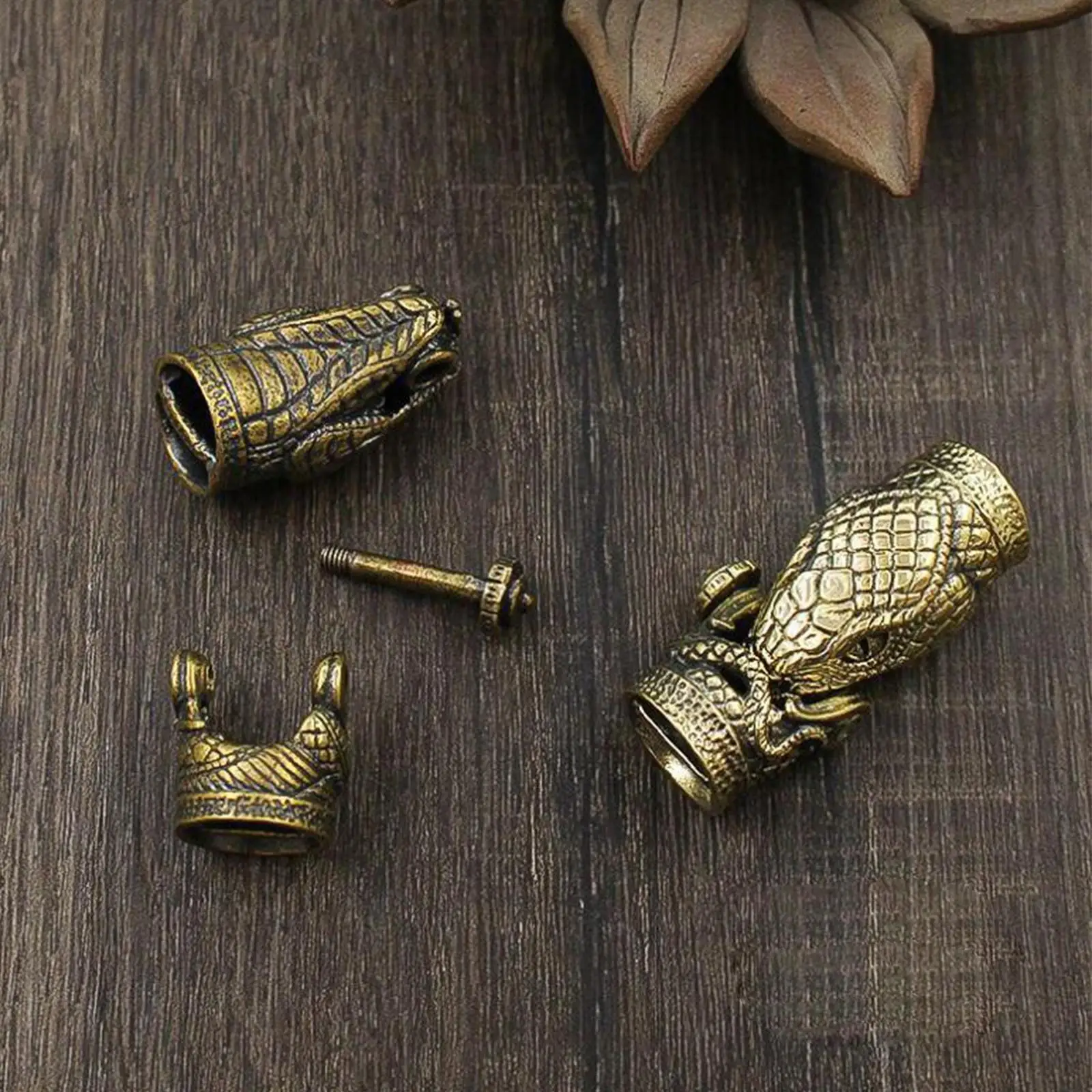Snake Head Clasps Bracelet Bead Mens Accessories Jewelry Findings Buckle End Connector for DIY Paracord Braided Bracelets