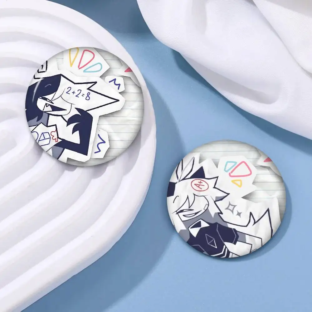 FPE A-Fundamental Paper Education Cute Soft Button Pin Bright Printed Icon Gift For Friends Badge Collar Brooch Lapel Pin Metal