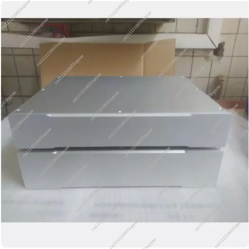 Full Silver Aluminum HiFi Preamplifier DAC Decoder Chassis Audio Amplifier Enclosure Case 70mm 90mm Height 308mm 358mm Depth