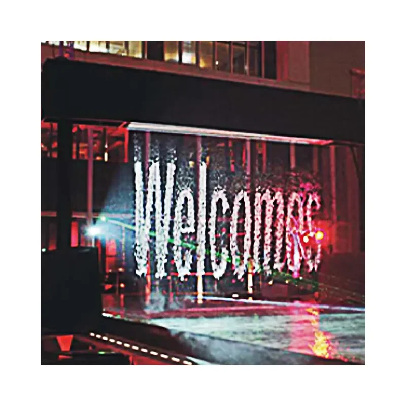 for Rain Curtain Fountain Stainless Steel Digital Waterfall Indoor Outdoor Garden Decor Modern Home Art Feature