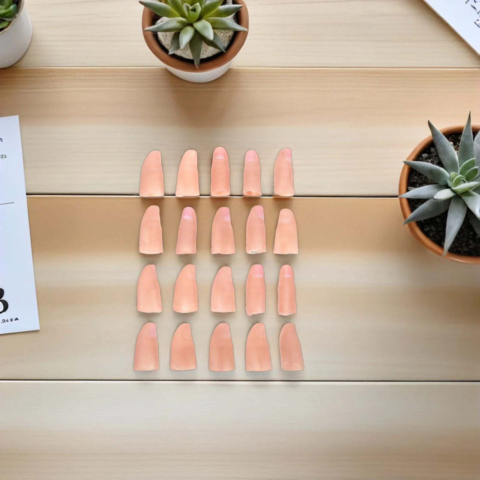 

20 Pcs Creative Fake Hand Finger Thumb Tips Cosplay Dressings Fingers for Tricks