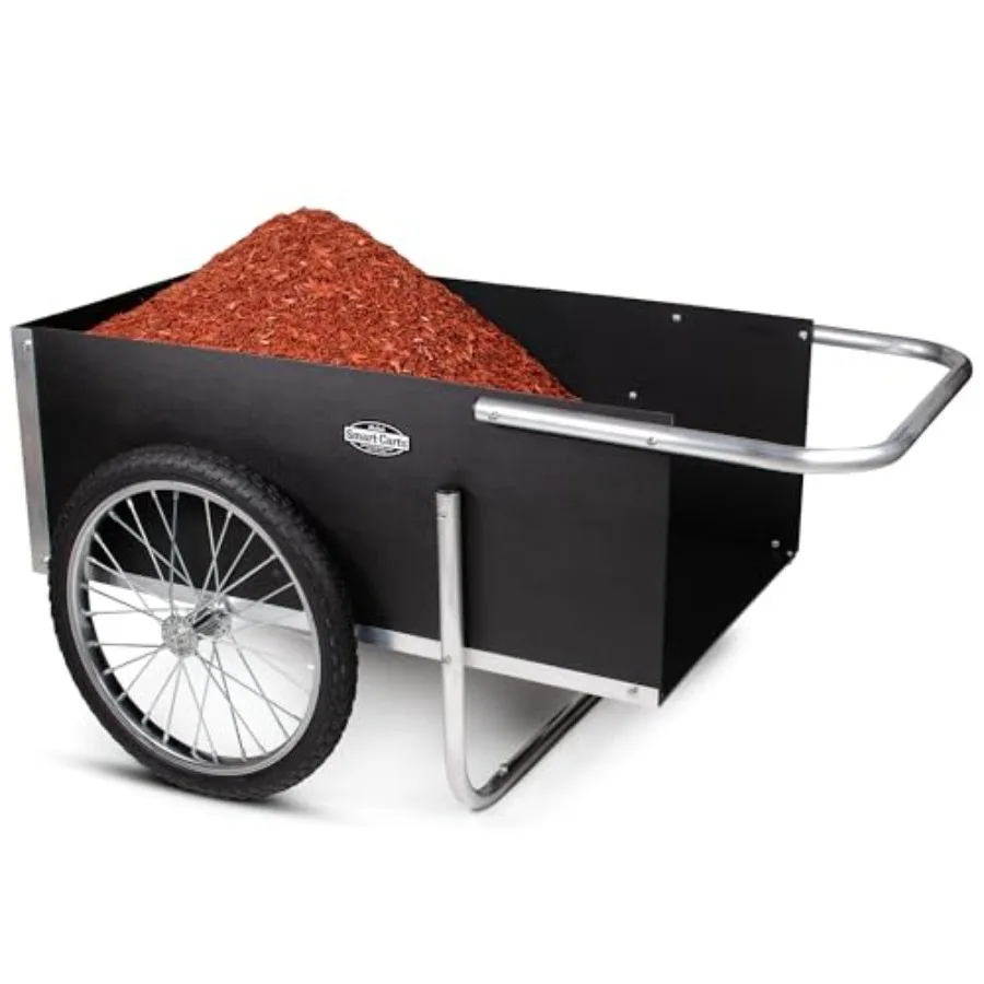 Ultimate Gardener Cart with 7 CF Capacity, Large 20-Inch Wheels for Effortless Maneuverability, and Aluminum Frame that is Stro