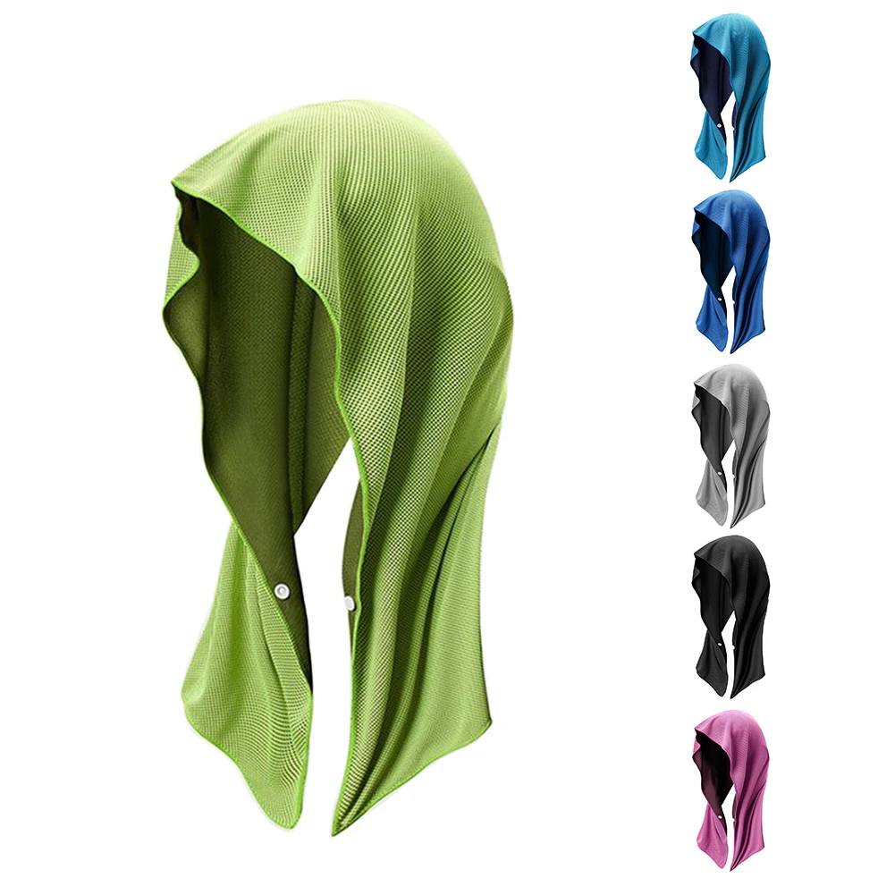 Cooling Hoodie Towel, Hood Towel Quick Drying Absorbent Cooling Sun Protection Sport Camping Workout Cycling Cooling Towel