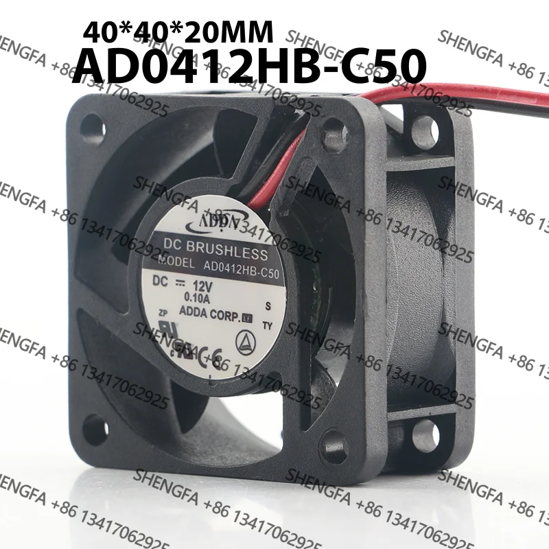 Monitor video recorder chassis switch Mute small AD0412HB-C50 ADDA 5V 24V 48V DC12V 0.10A AC EC 4020 40X40X20MM 4CM cooling fan