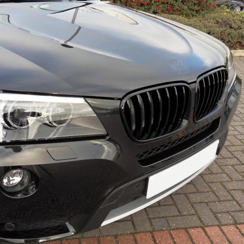 

Magickit для BMW X3 X4 F25 F26 2011 2012 2013 2014 гг., решетка с одной планкой, передняя решетка почек, глянцевая черная решетка бампера