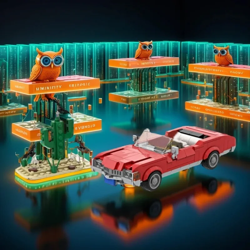 379pcs MOC Great Red Shark Chevrolet Impala Model Building Blocks Home Decor Desk Display Shelf Accent Creative Gift For Adults