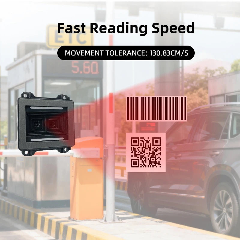 Feste Installation Langstrecken-Hochgeschwindigkeits-Maßballstation Mobiler QR-Code-Zahlungs-Barcode-Leser