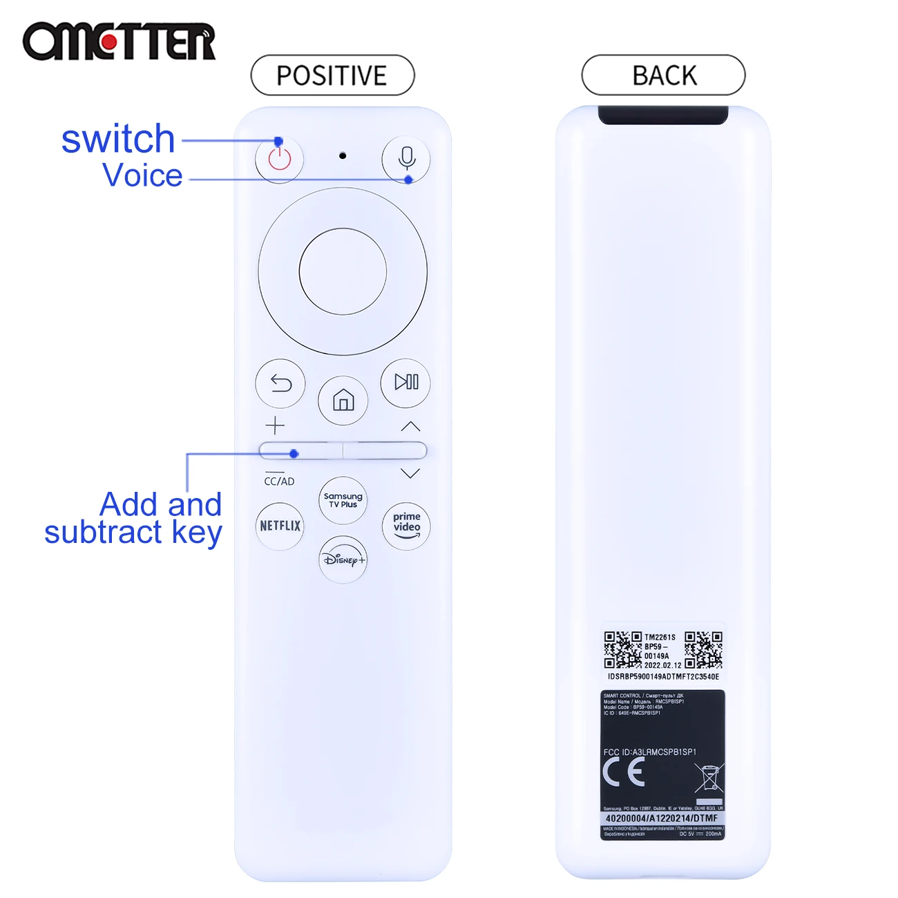 New Voice for Samsung Projector Remote Control BP59-00149A BP59-00149B BP59-00149C BP59-00149D BP59-00149J BP59-00149F TM2261S