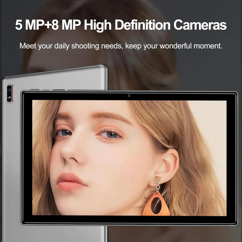Oangcc 10,1" Android 12 Tablet PC UNISOC SC9863A Octa-Core 8000mAh 4GB RAM 64GB ROM 1280*800 IPS Dual Kameras WIFI Bluetooth 5.0