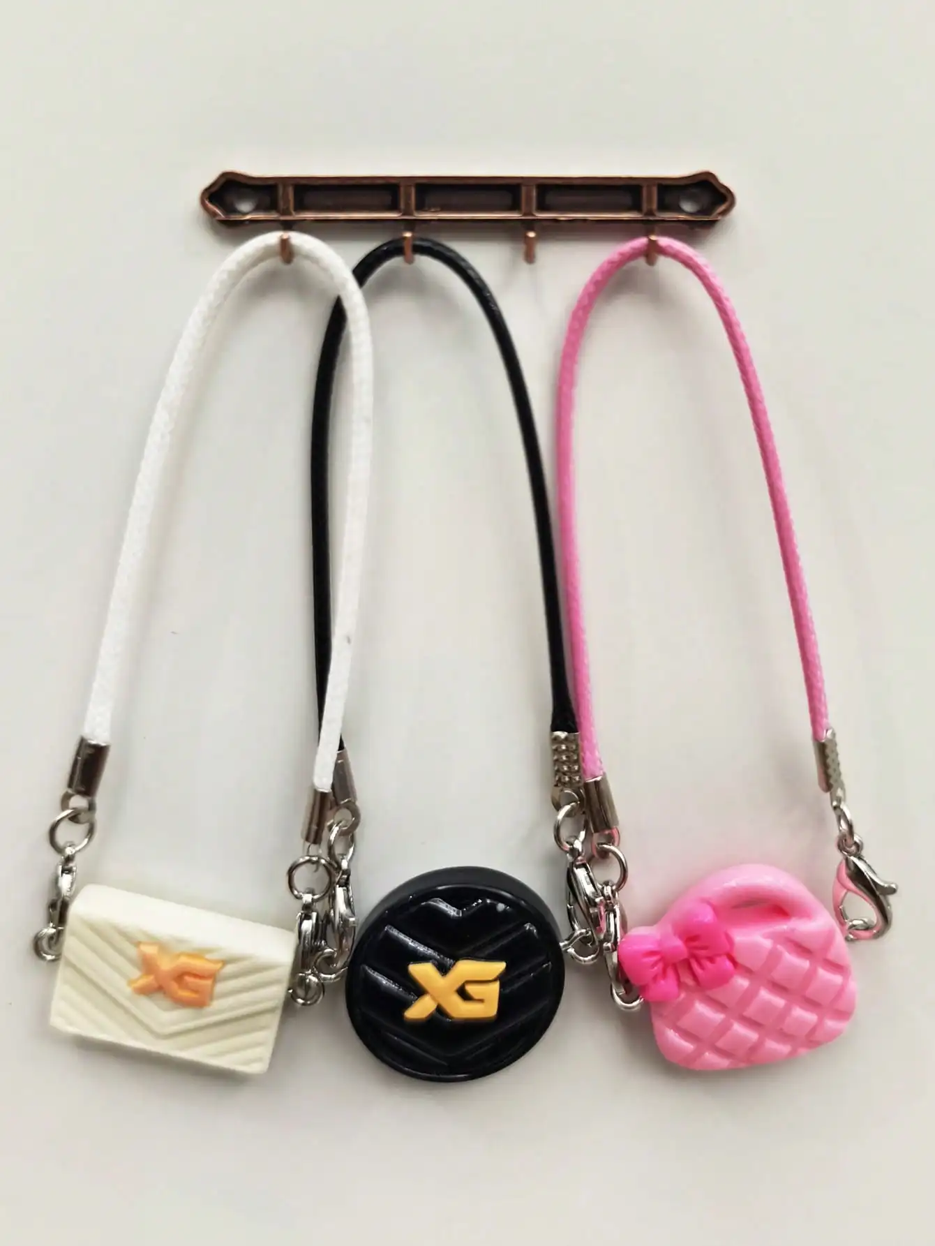 1pc diagonal backpack, suitable for for labubu diagonal back pendant, exquisite bag, backpack accessories, dollhouse mini model.