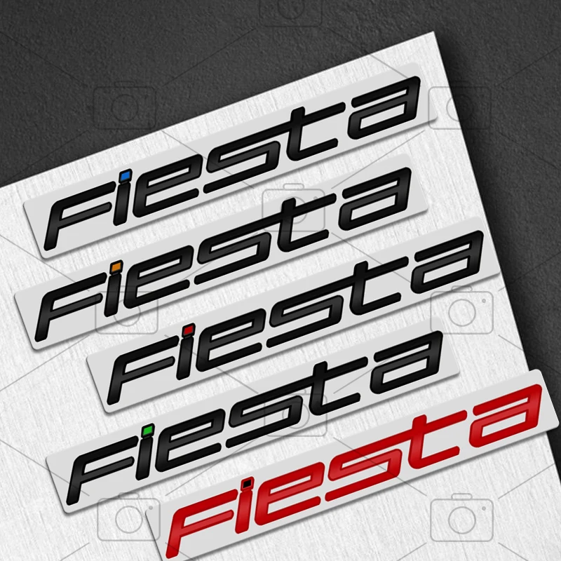 Car Metal Body For Ford Fiesta Logo ST MK3 MK4 MK5 MK7 MK8 Letter Decals Styling Badge Trunk Fender Emblems Sticker Accessories view 3