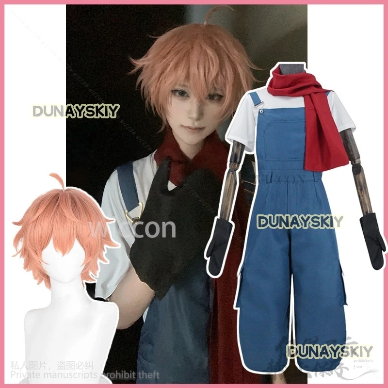 Anime Game Angels Of Death Cosplay Edward Mason Costume Eddie Rompers T-shirt Uniform Scarf Halloween Full Set Cos Customized