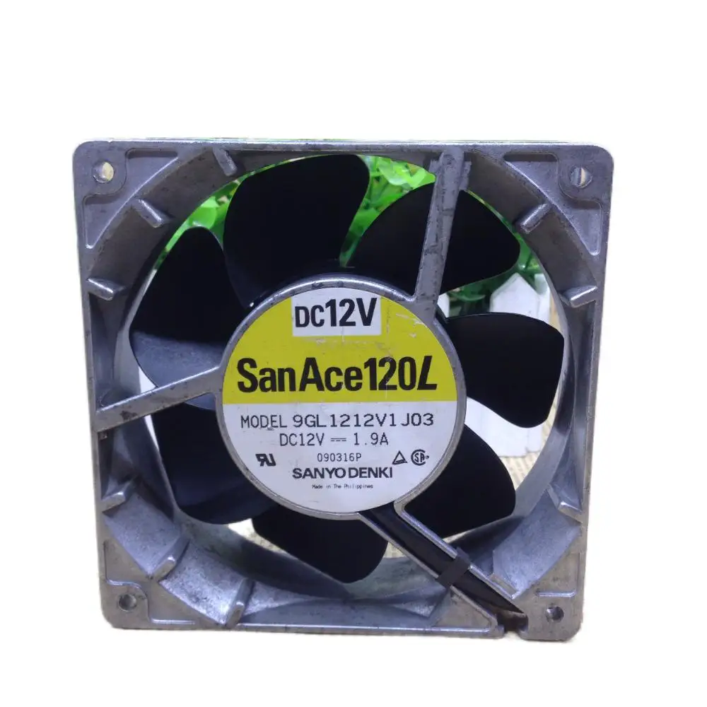 Sanyo 12038 12V 1.9A 9GL1212V1J03 120 * 120 * 38MM Aluminum High Temperature Waterproof Motorcycle Modified Violent Fan