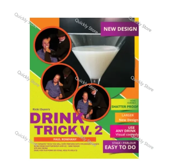 Ricki Dunn Drink Trick v2 by Paul Romhany Magic tricks (Instant Download) Quickly send