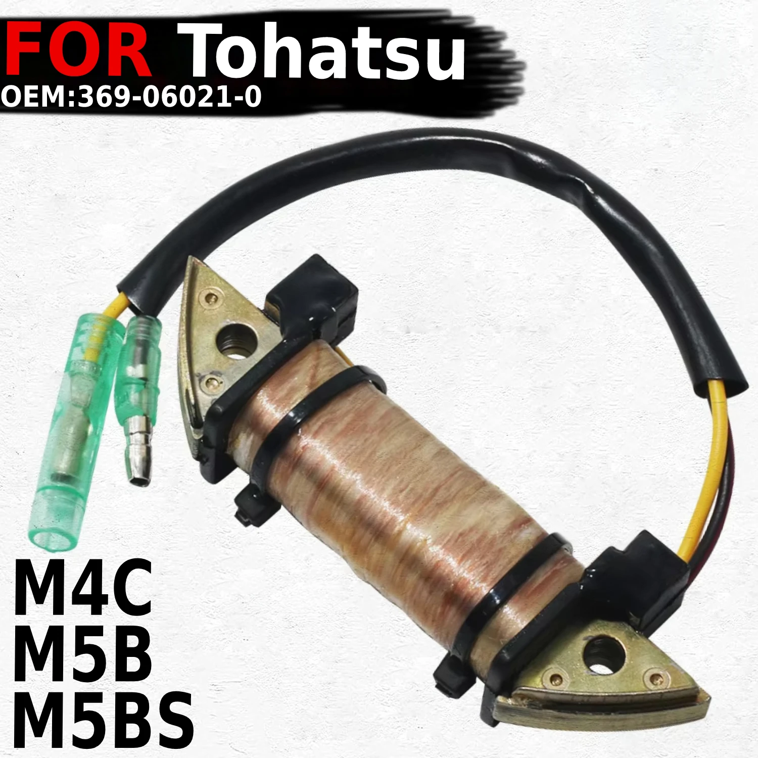 

Motorcycle Generator Magneto Stator Coil Fit For Tohatsu M4C 2003 M5B 2002-2003 M5BS 2002-2003 OEM:369-06021-0 Motor Parts