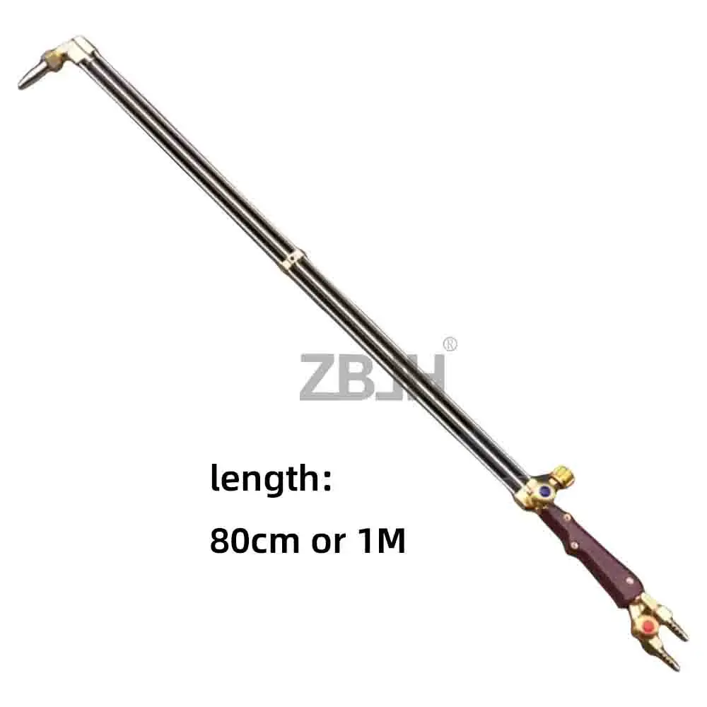 80cm Anti-Backfire Gas Cutting Torch Type 100, Explosion Proof for Oxygen Acetylene Propane LPG Cutting Gun
