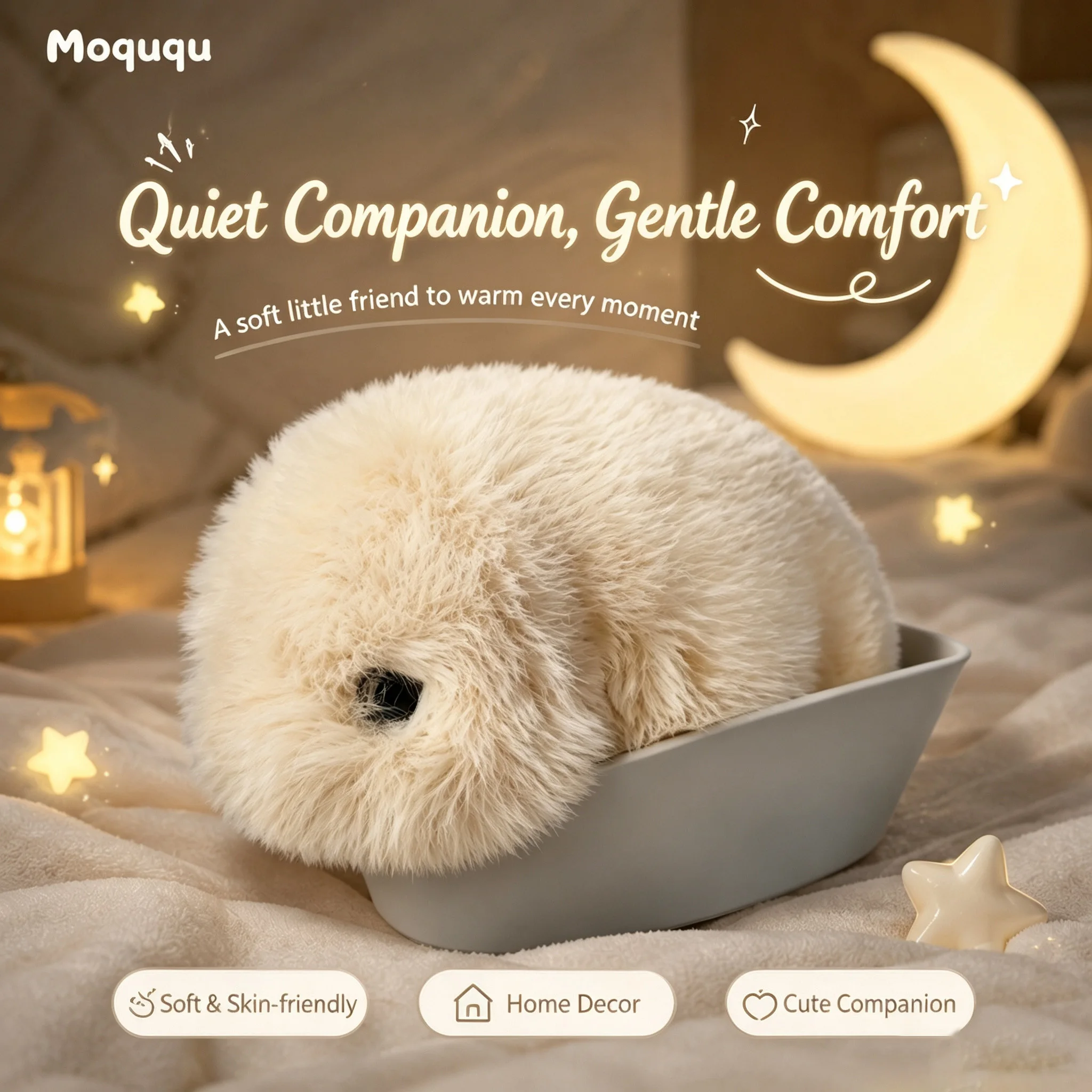 Ai Smart Evolvable Cute Plush Toy Electronic Emotional Pet  Interaction Simulated Texture Companion Gift For Adult and Kids