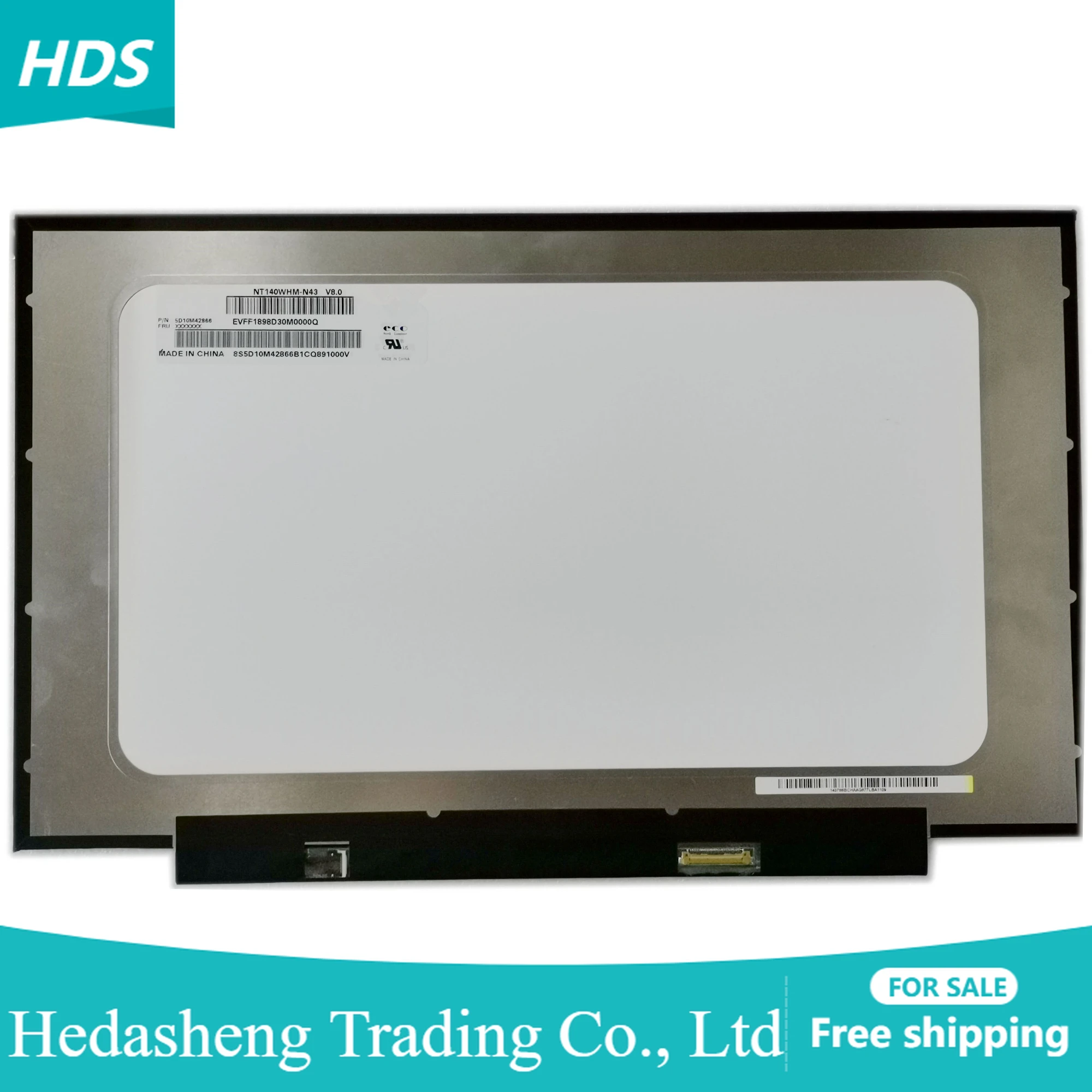 

NT140WHM-N43 fit For HP NT140WHM-N44 NT140WHM N44 14-cf0006nx 1366*768 EDP 30 pins with No Screw Holes Laptop Lcd Screen