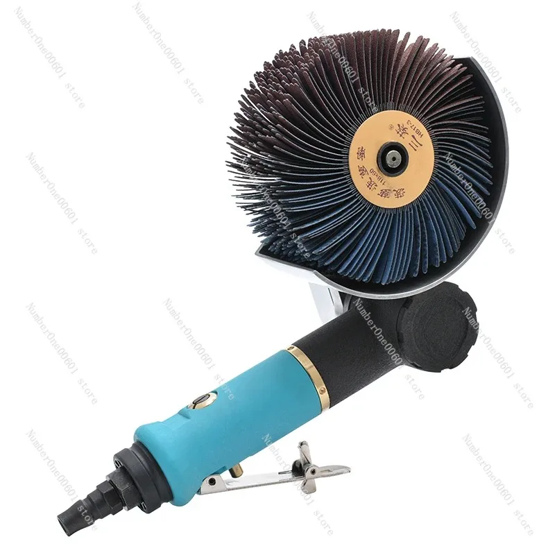 Pneumatic Sandpaper Grinder, Different Face Grinder, Furniture Grinding, Round Tube Sandpaper Machine BD-7041