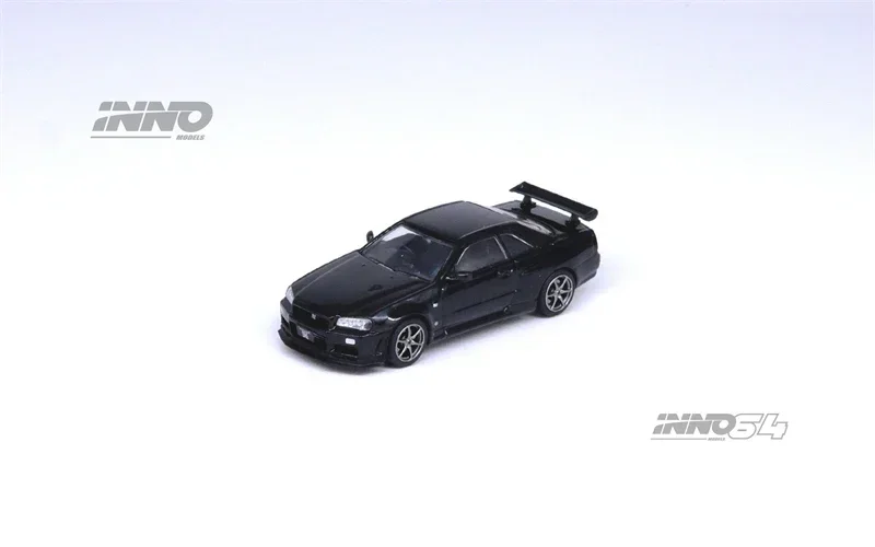 

INNO 1:64 SKYLINE GT-R (R34) V-SPEC II черный литая модель автомобиля