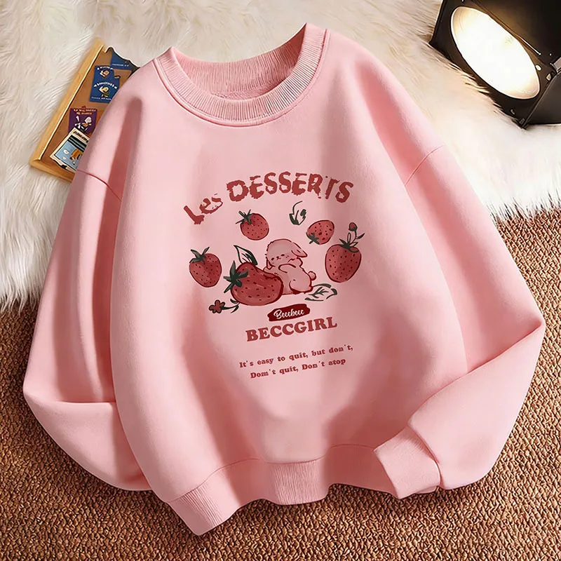 Lustiger Erdbeer-Mode-Y2K-Hoodie für Kinder, 90er-Jahre-Pullover-Sweatshirt, lässige Kapuzenpullover für Jungen und Mädchen