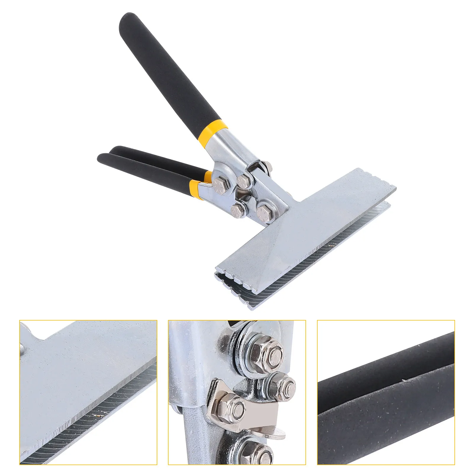 1Pcs Hand Seamer Multifunctional Ductwork Tools Ergonomic Over-Molded Handle Metal Folding Plate for Ductwork Tool Supply