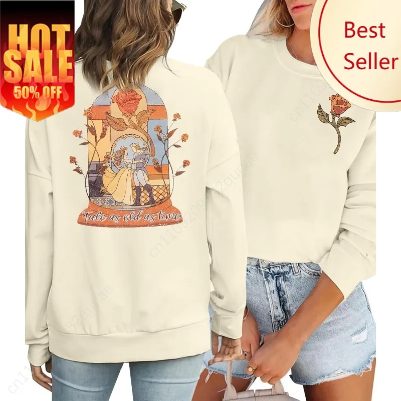 

Magical Sweatshirt Beauty and The Beast Sweatshirts: Belle Princess Sweater Cute Magic Family Vacation Top