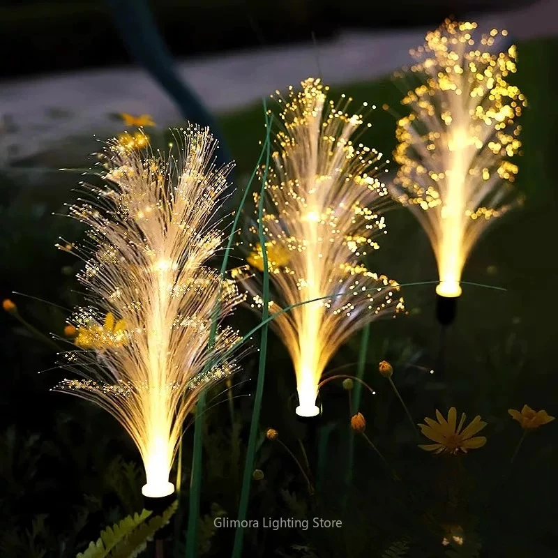 

Solar Reed Light for Courtyard Garden, Outdoor Waterproof Lawn Ambient Lamp, Wireless Ground Insert Stake Light for Yard Pathway
